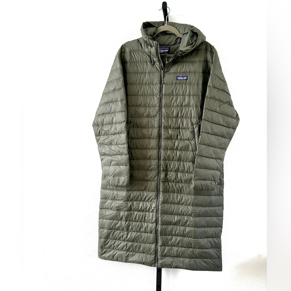 Patagonia Women's Recycled Down Sweater Parka in Green, Size L, New with Tag - Picture 2 of 9